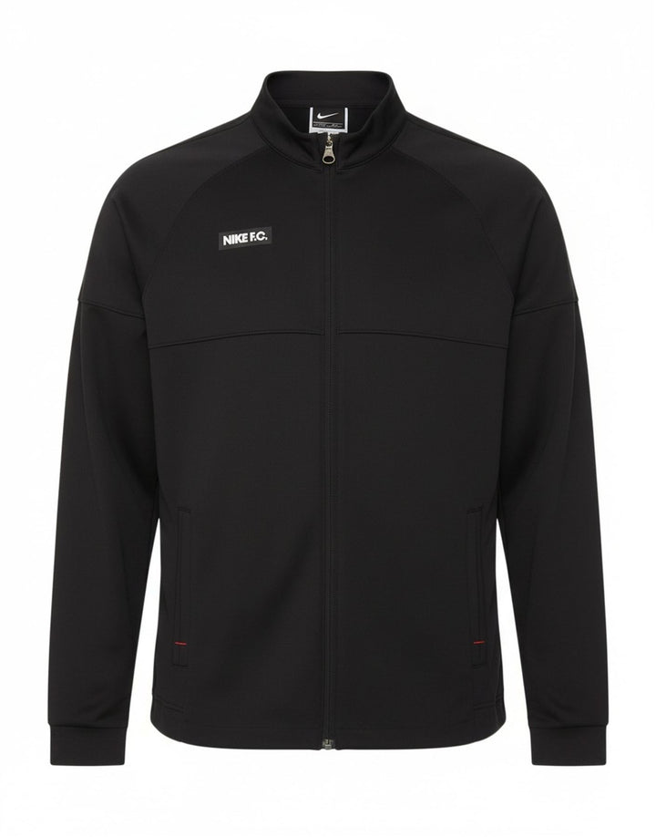 Nike Jungen-Trainingsanzug-Top-Jacke, 13–14 Jahre, XL, schwarzes Polyester