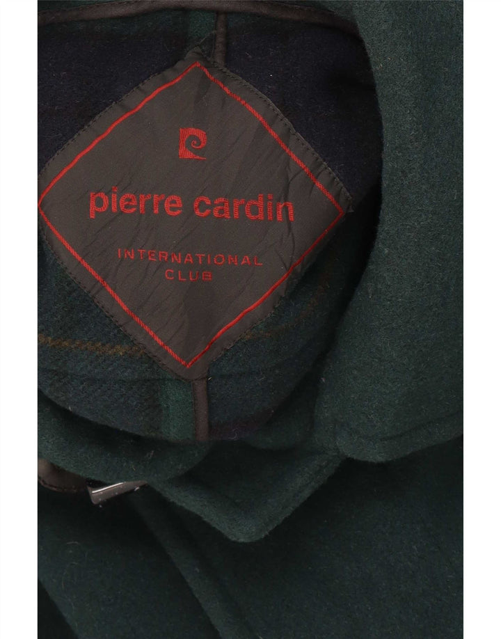 Pierre Cardin Herren-Dufflecoat mit Kapuze IT 50, große grüne Wolle
