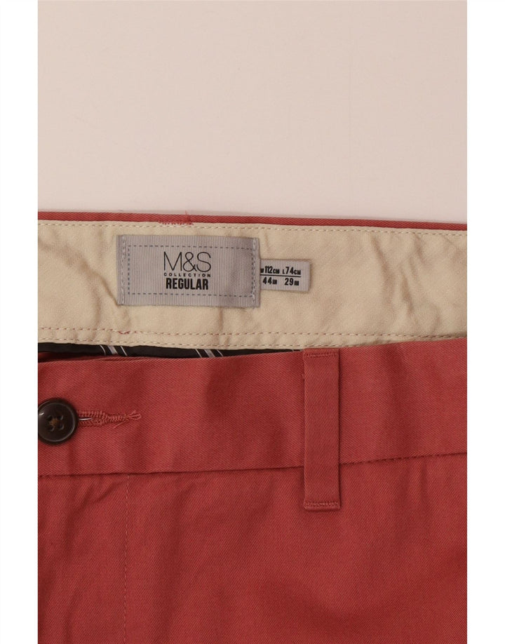Marks & Spencer Herren-Chinohose, normal, W44, L29, Rosa, Baumwolle