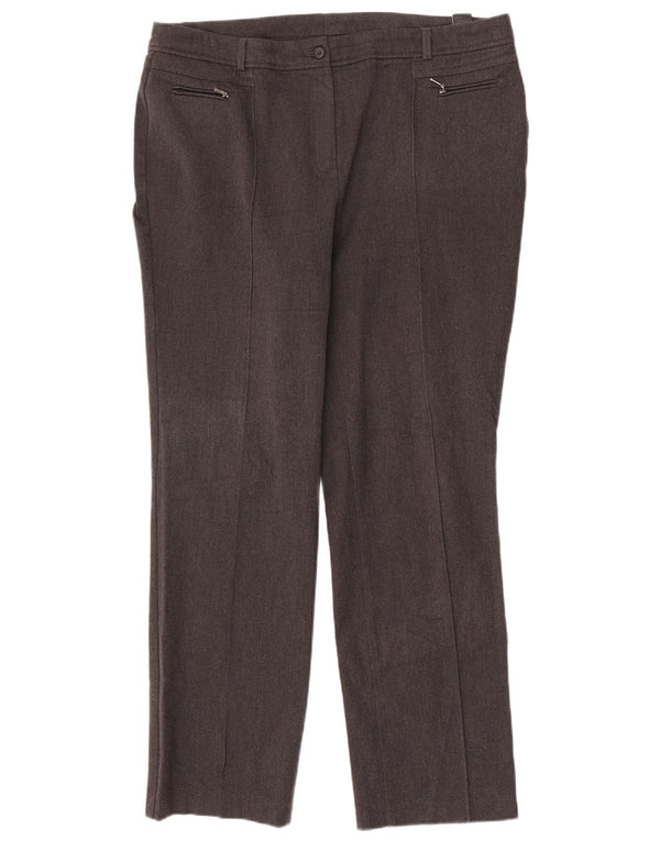Gerade Damenhose von Marks & Spencer, UK 46, Größe L, W36, L31, Grau, Polyester