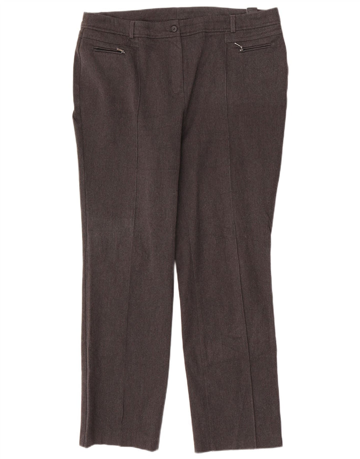 Gerade Damenhose von Marks & Spencer, UK 46, Größe L, W36, L31, Grau, Polyester