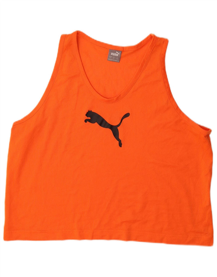 Puma Herren Graphic Vest Top XL Orange Polyester