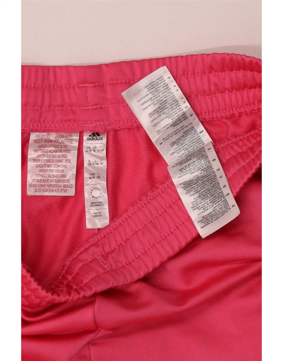 Adidas Mädchen-Trainingshose, 14–15 Jahre, rosa, Polyester