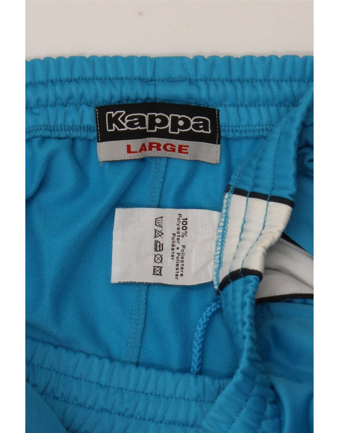 Kappa Herren-Trainingshose, groß, blaues Farbblock-Polyester