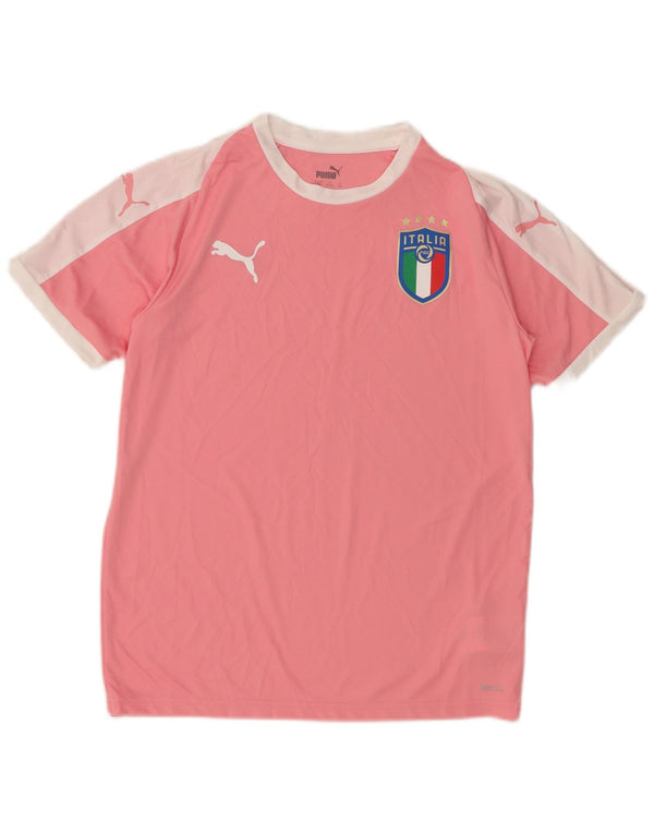 Puma Mädchen Italia Graphic T-Shirt Top 13-14 Jahre Rosa Polyester