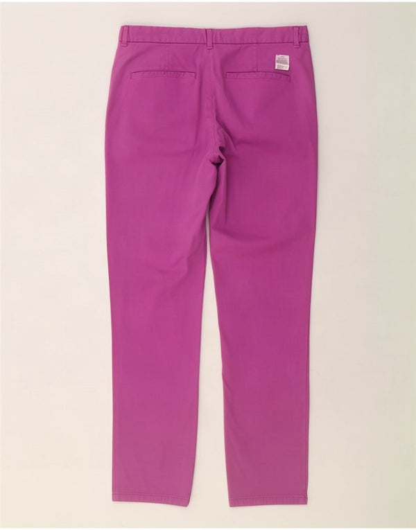 Marks & Spencer Damen Gerade Chinohose UK 14 Large W34 L30 Lila