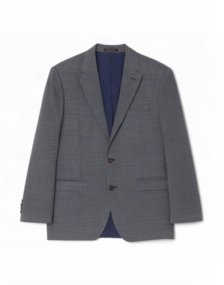 Ralph Lauren Herren-Blazer mit normaler Passform, 2 Knöpfe, UK 40, Größe L, Blau, Seide