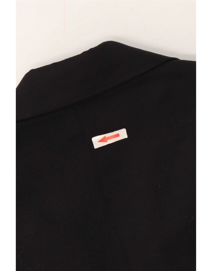 Zara Herren-Blazer mit 2 Knöpfen, UK 40, große schwarze Wolle
