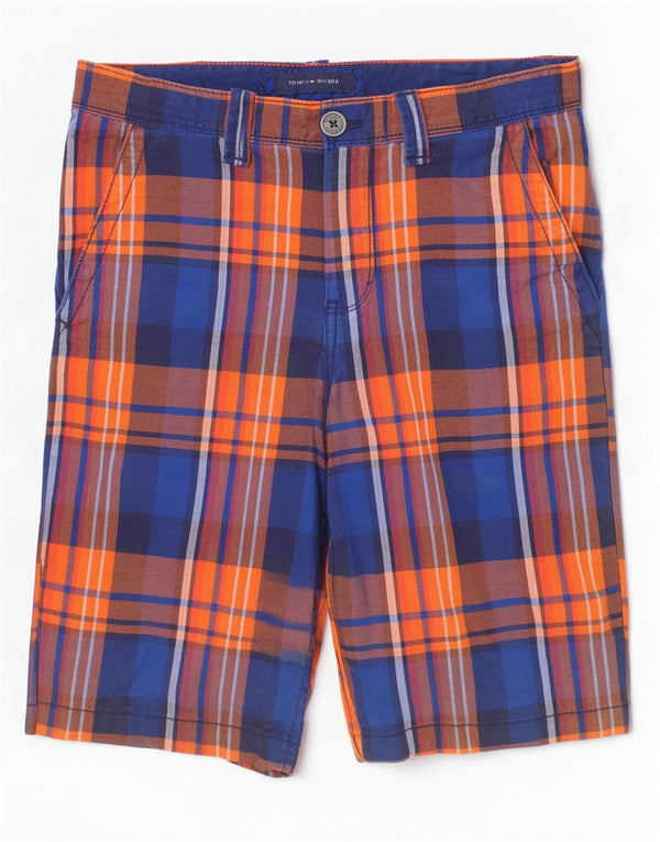 Tommy Hilfiger Chino-Shorts für Jungen, 15–16 Jahre, W30, mehrfarbig, kariert, Baumwolle