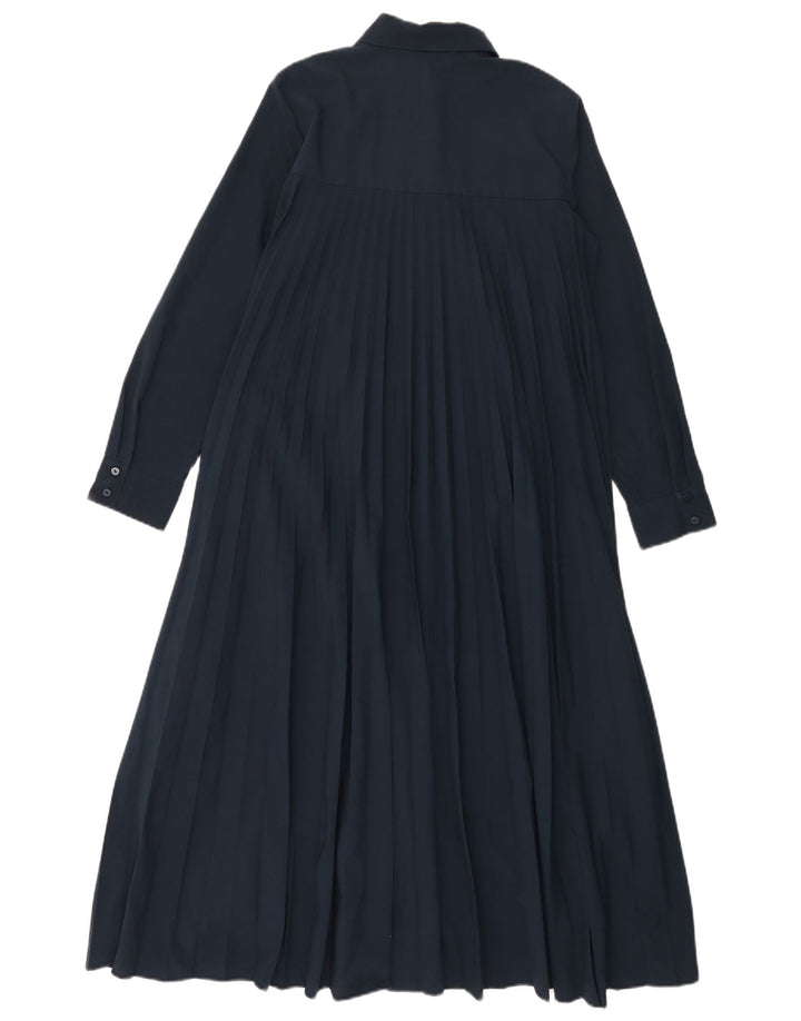 Zara Damen Übergroßes Hemdkleid UK 6 XS Marineblau Polyester