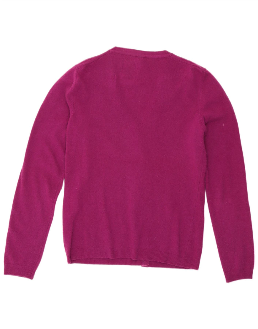 Benetton Damen-Cardigan-Pullover UK 8 Small Lila Wolle