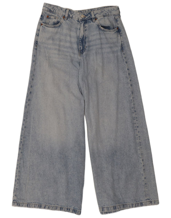 Marks & Spencer Damen-Jeans mit hoher Taille und weitem Bein, UK 12, M, W30, L28, Blau