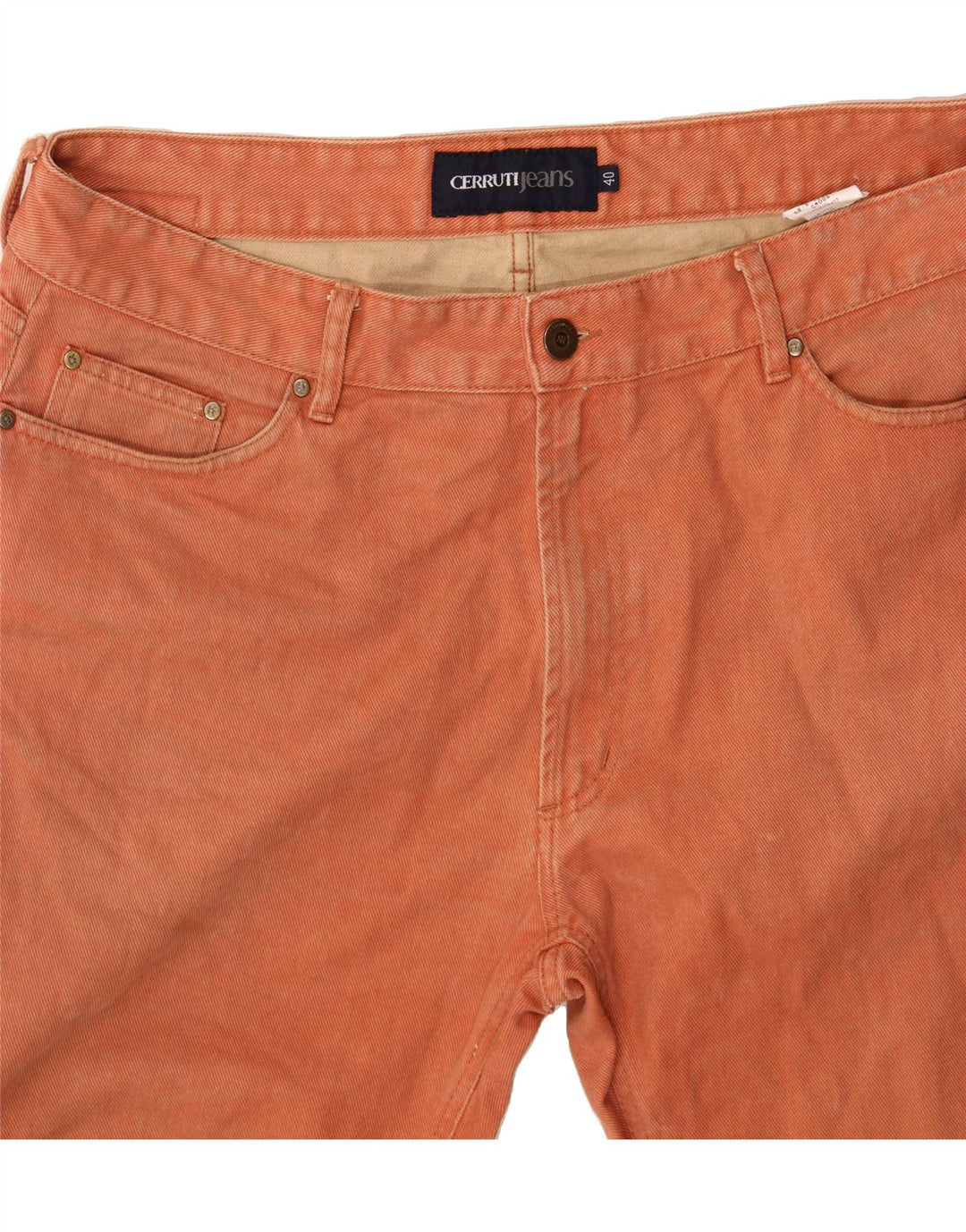 CERRUTI Mens Straight Jeans W40 L29 Orange Cotton Vintage Cerruti and Second-Hand Cerruti from Messina Hembry 