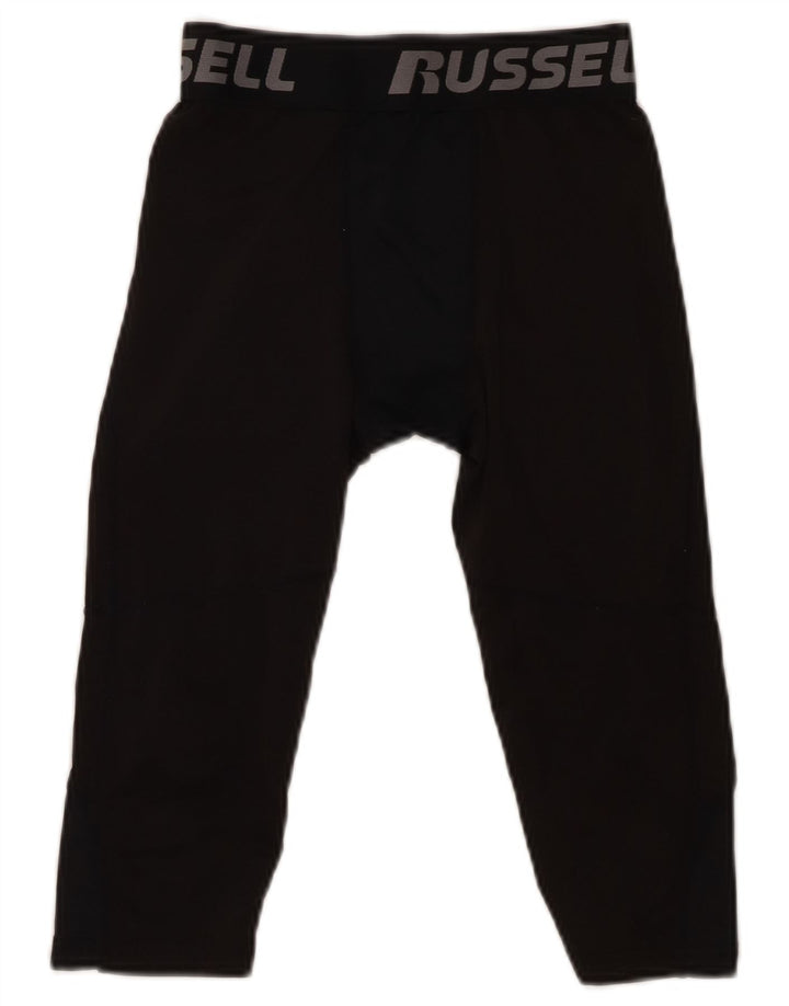 Russell Athletic Capri-Leggings mit Grafik für Jungen, 10–11 Jahre, Größe L, Schwarz