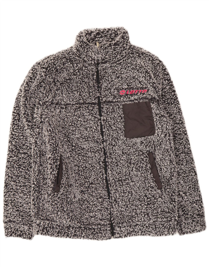 Lotto Damen Fleecejacke UK 18 XL Grau meliertes Polyester