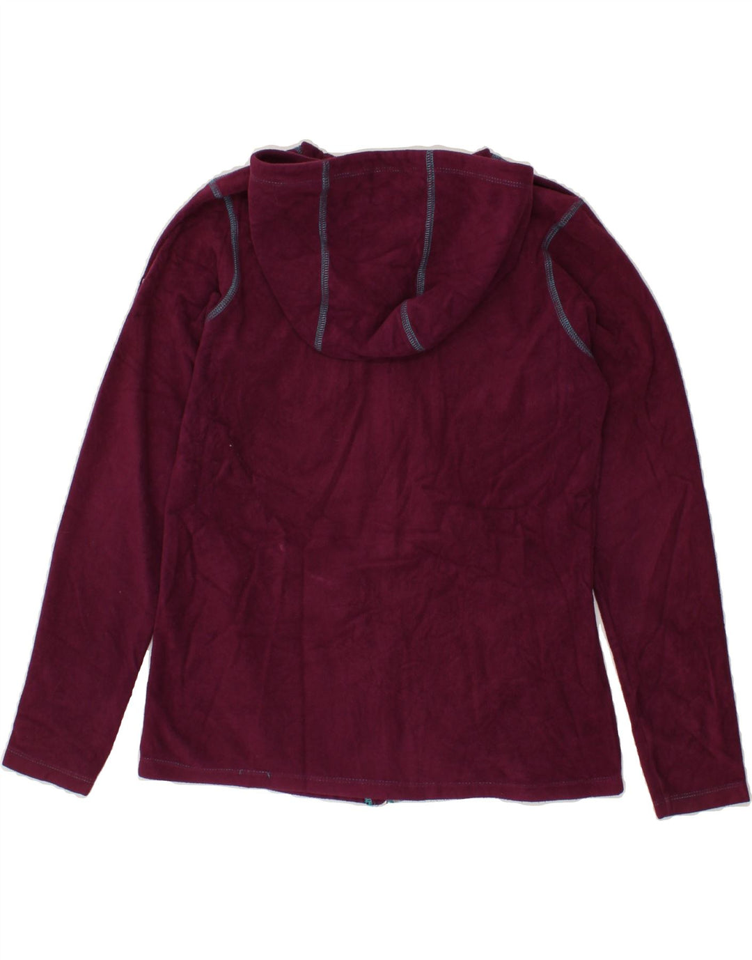 EDDIE BAUER Girls Hooded Fleece Jacket 14-15 Years Large Maroon Polyester Vintage Eddie Bauer and Second-Hand Eddie Bauer from Messina Hembry 