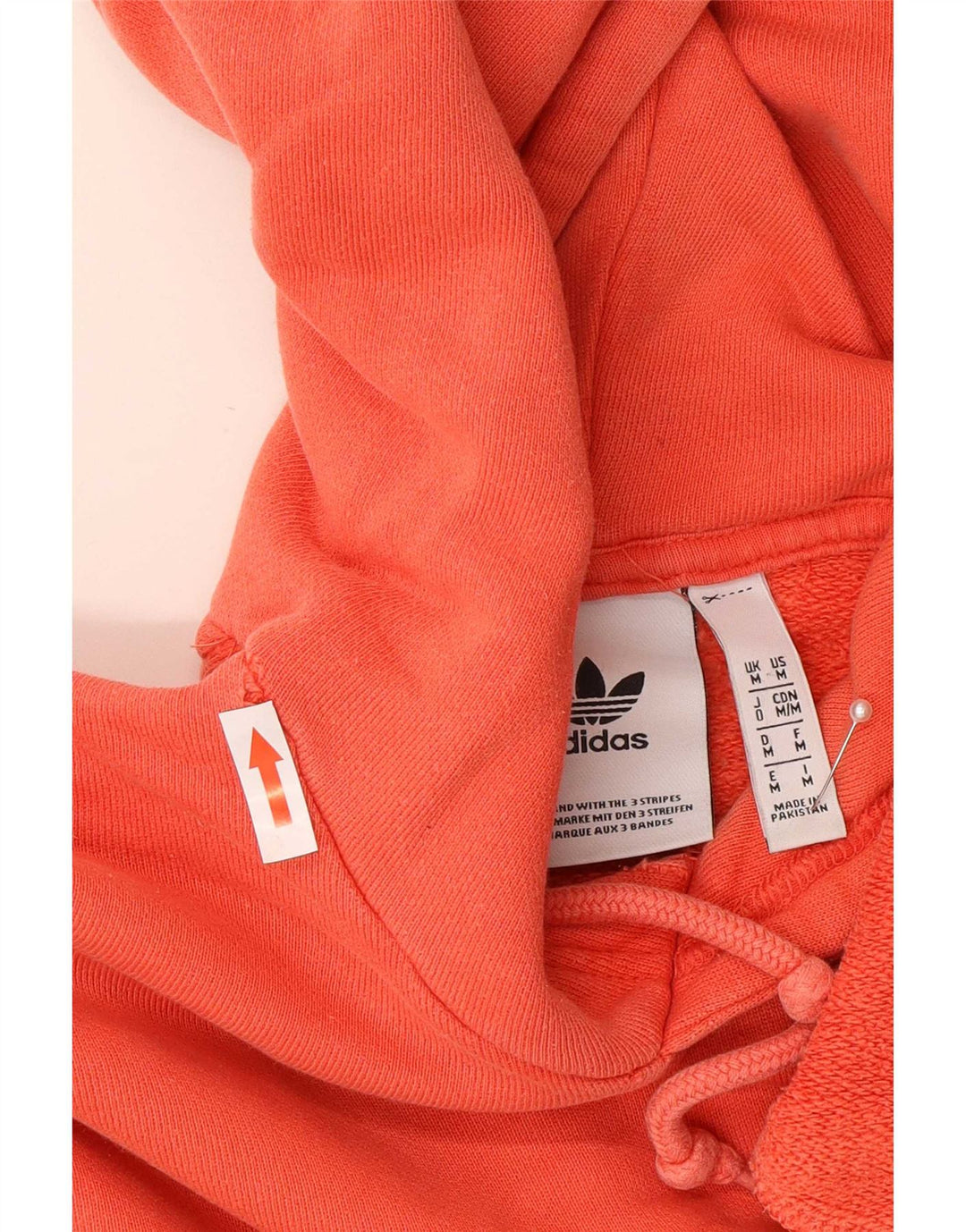 Adidas Herren Kapuzenpullover Mittelorange Baumwolle