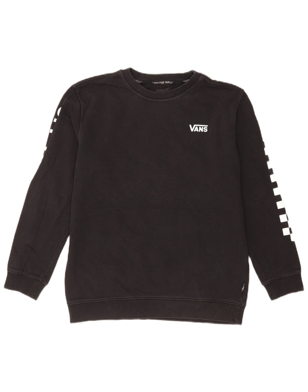 Vans Damen Graphic Sweatshirt Pullover UK 18 XL Schwarz Baumwolle