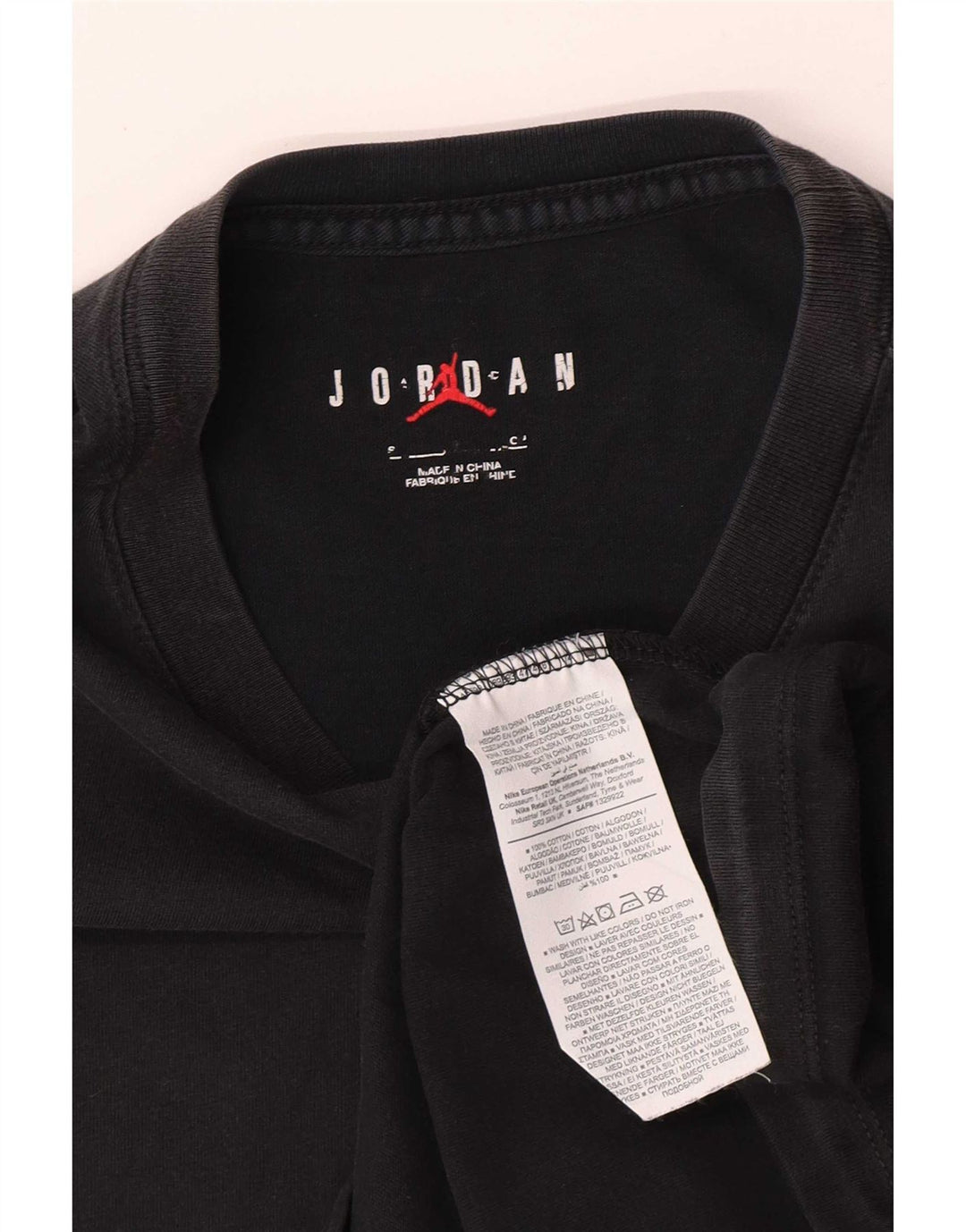 Jordan Herren-T-Shirt mit Grafik, Größe S, schwarze Baumwolle