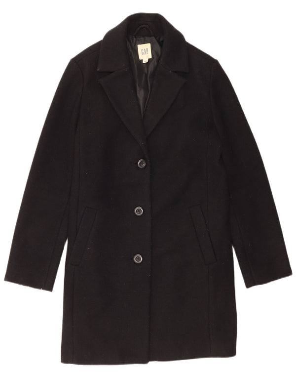 Gap Damen Übergroßer Mantel UK 10 Small Schwarz Acryl
