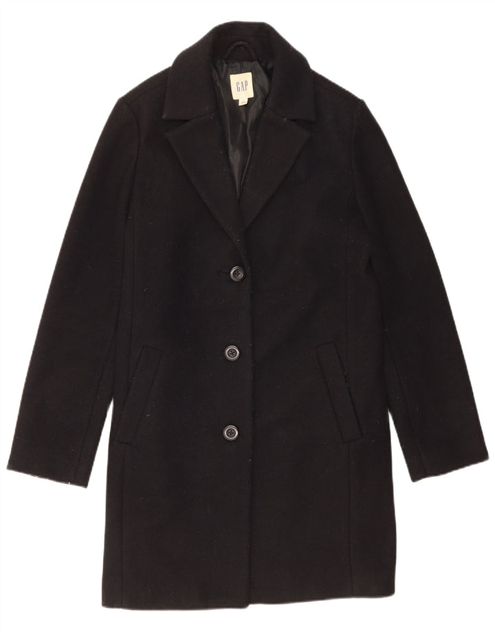 Gap Damen Übergroßer Mantel UK 10 Small Schwarz Acryl