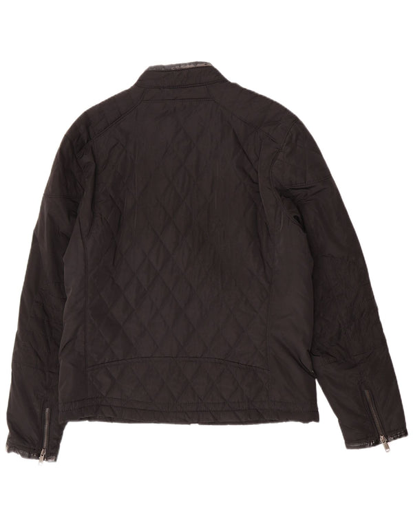 Zara Herren Steppjacke UK 40 Large Schwarz Polyester