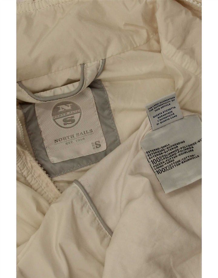 North Sails Damen Bomberjacke UK 10 Small Weiß Polyamid