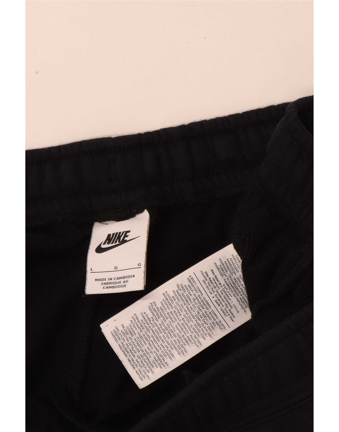 Nike Herren-Sportshorts mit Grafik, groß, aus schwarzer Baumwolle