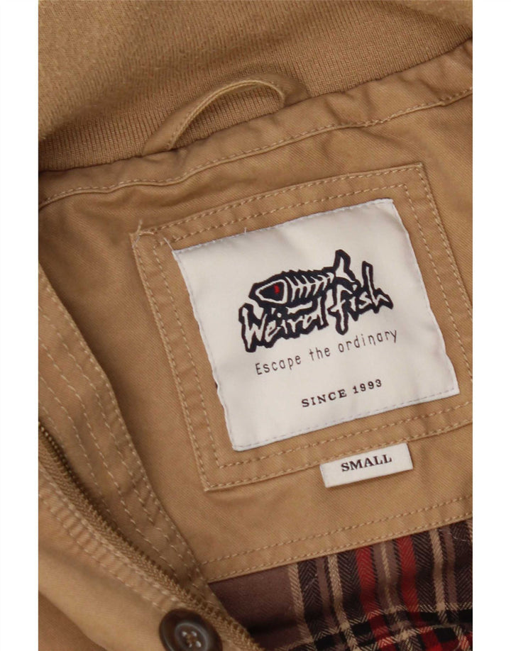 Weird Fish Herren Utility Jacke UK 36 Small Braun