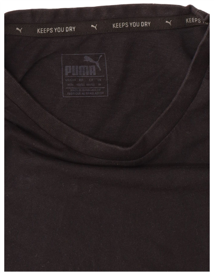 Puma Herren Grafik T-Shirt Top Medium Schwarz