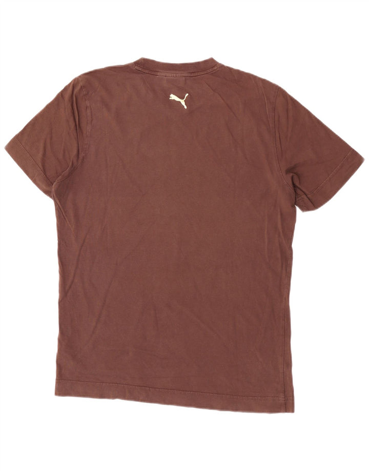 Puma Herren Grafik-T-Shirt-Oberteil Mittelbraun