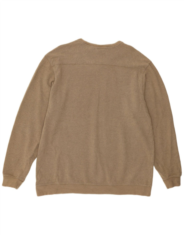 L.L.Bean Herren Top Langarm XL Beige Baumwolle