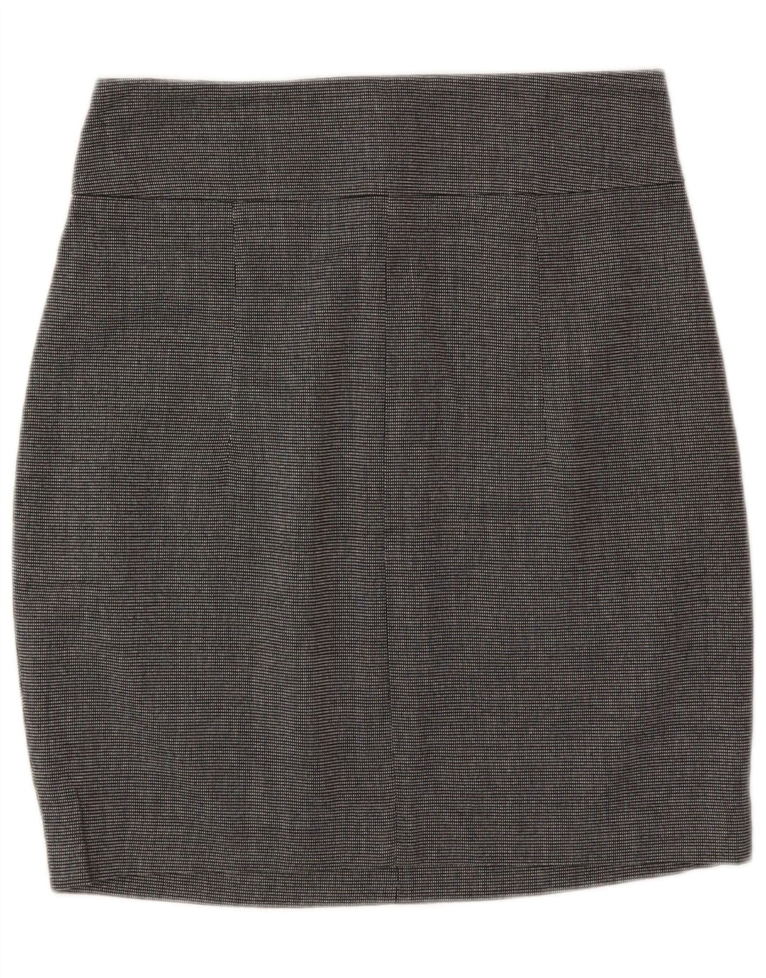 Zara Damen-Bleistiftrock, klein, W26, grau geflecktes Polyester