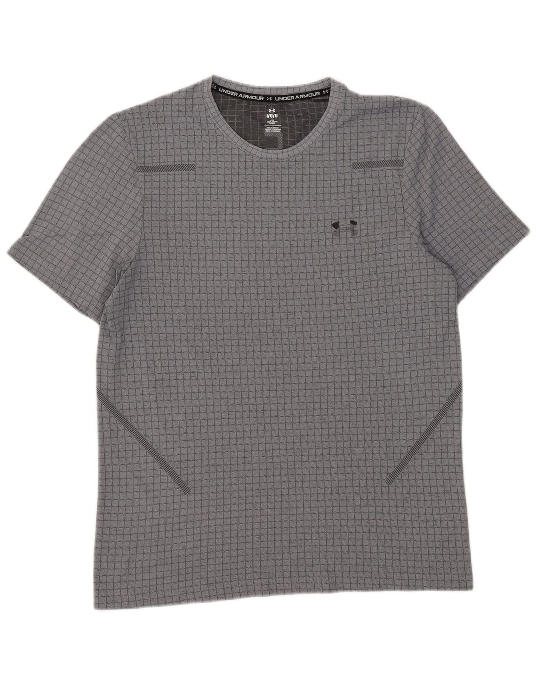 Under Armour Herren T-Shirt Top Large Grau kariert