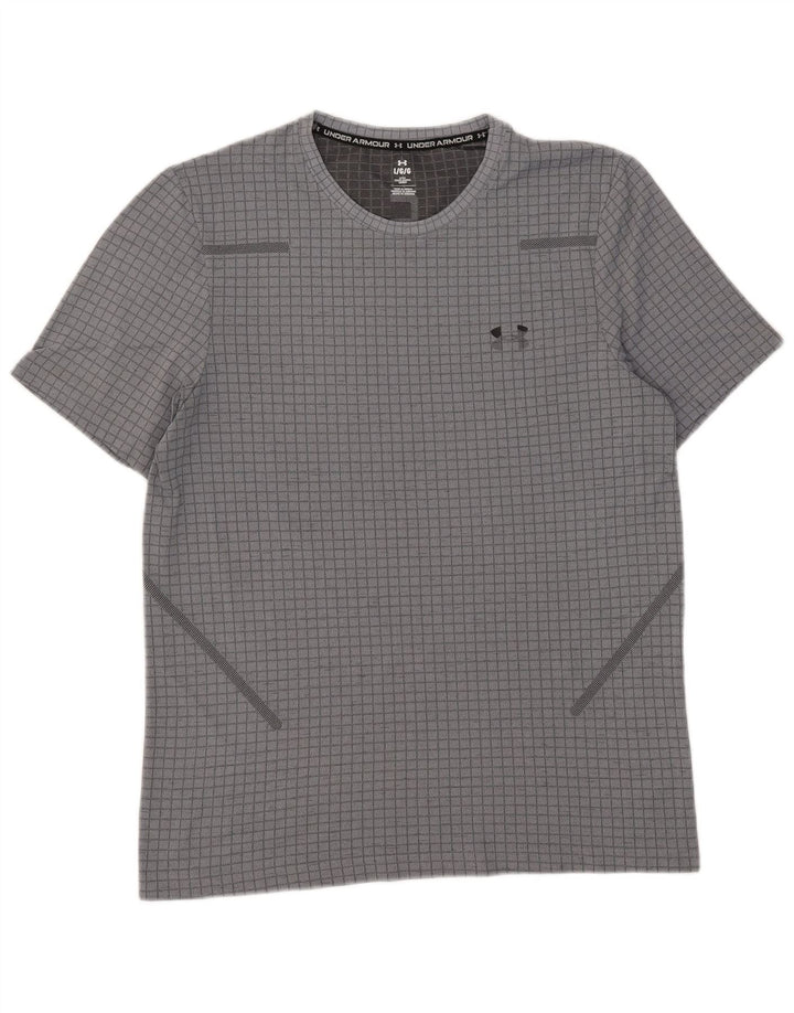 Under Armour Herren T-Shirt Top Large Grau kariert
