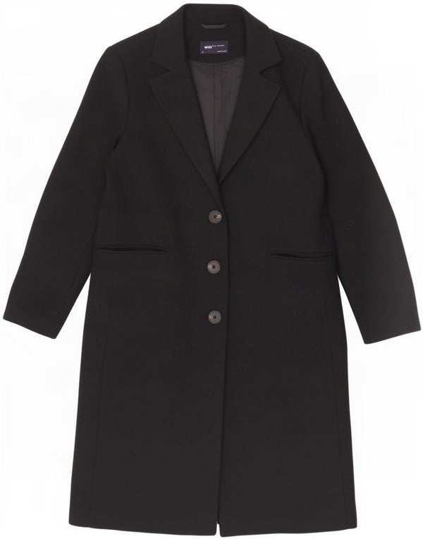 Marks & Spencer Damenmantel UK 14 Large Schwarz Polyester