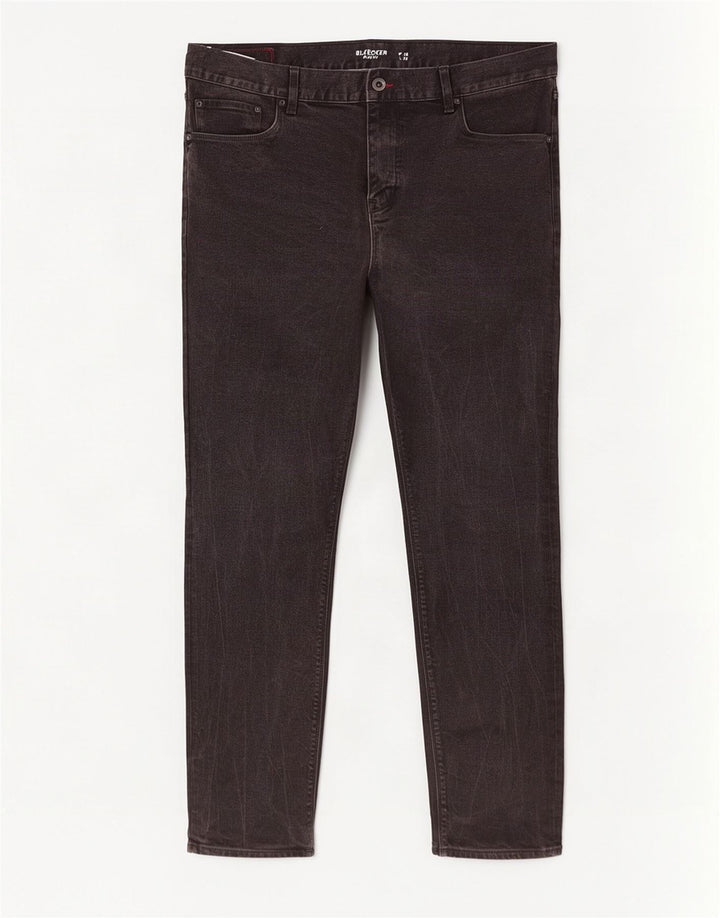 Tommy Hilfiger Herren Bleecker Slim Jeans W40 L32 Schwarz Baumwolle