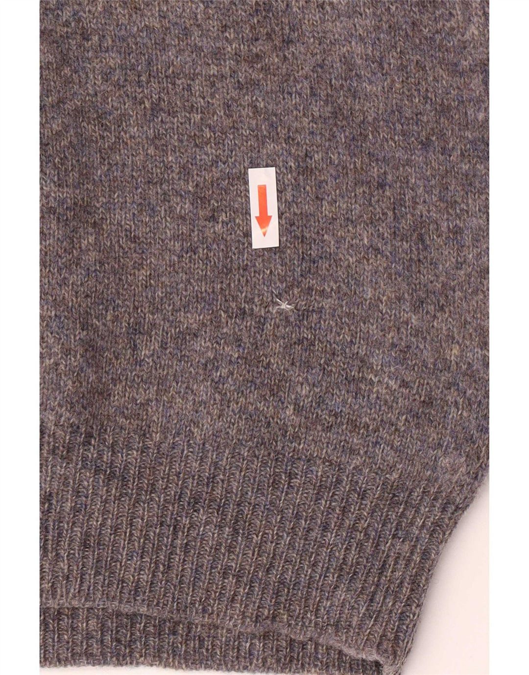 Iceberg Herren-Pullover mit Rundhalsausschnitt, mittelgraue Schurwolle