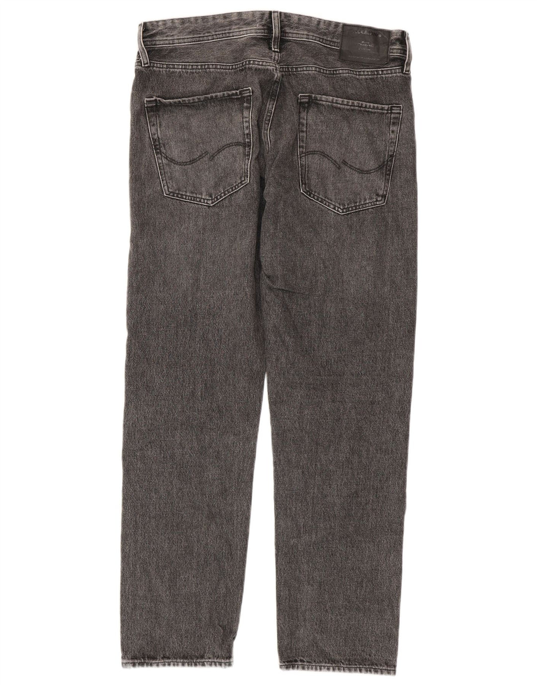 Jack & Jones Herren Straight Jeans W32 L32 Graue Baumwolle