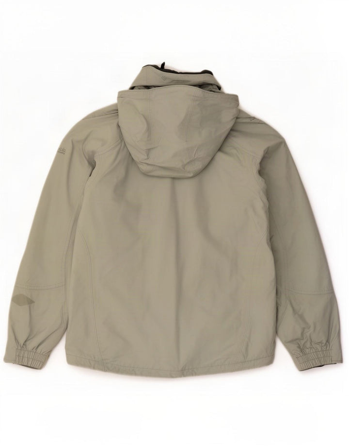 Columbia Damen Interchange Regenjacke mit Kapuze, UK 14, mittelgrünes Nylon