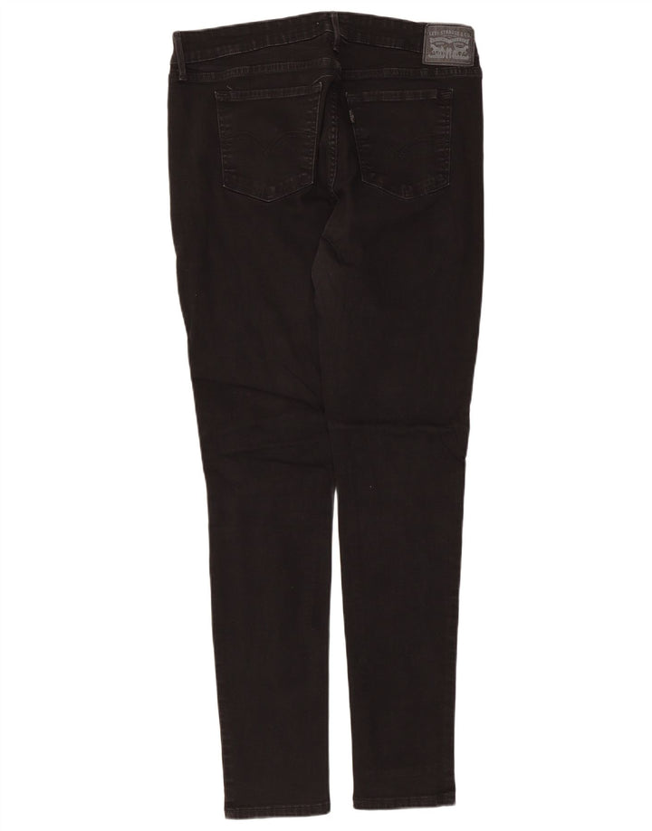 Levi's Damen 711 Skinny Jeans W32 L30 Schwarz