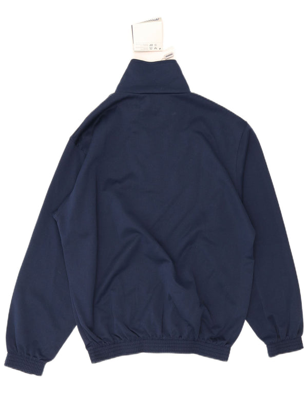 Vintage Herren-Sweatshirt mit Reißverschluss, mittleres Marineblau