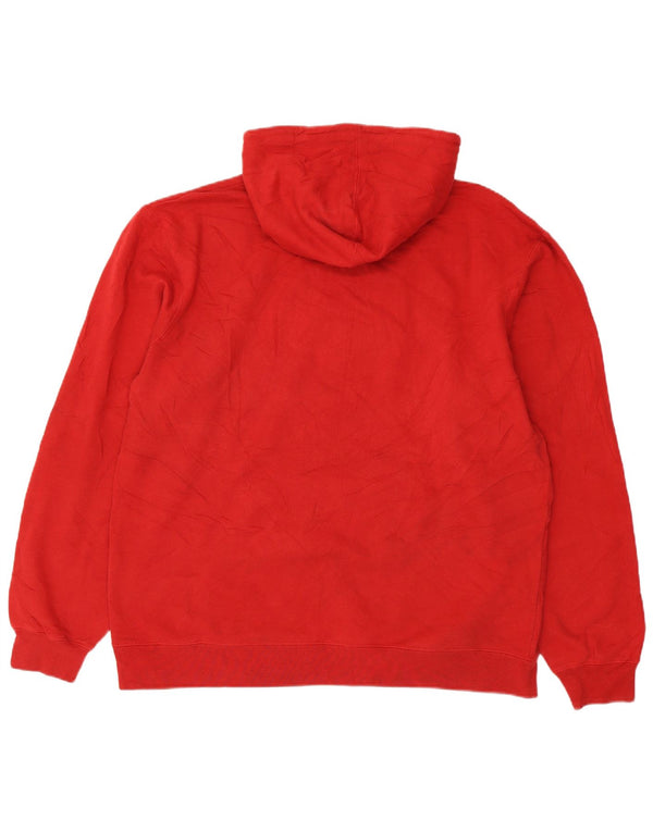 Adidas Herren Wisconsin Badgers Graphic Hoodie Pullover XL Rot Baumwolle
