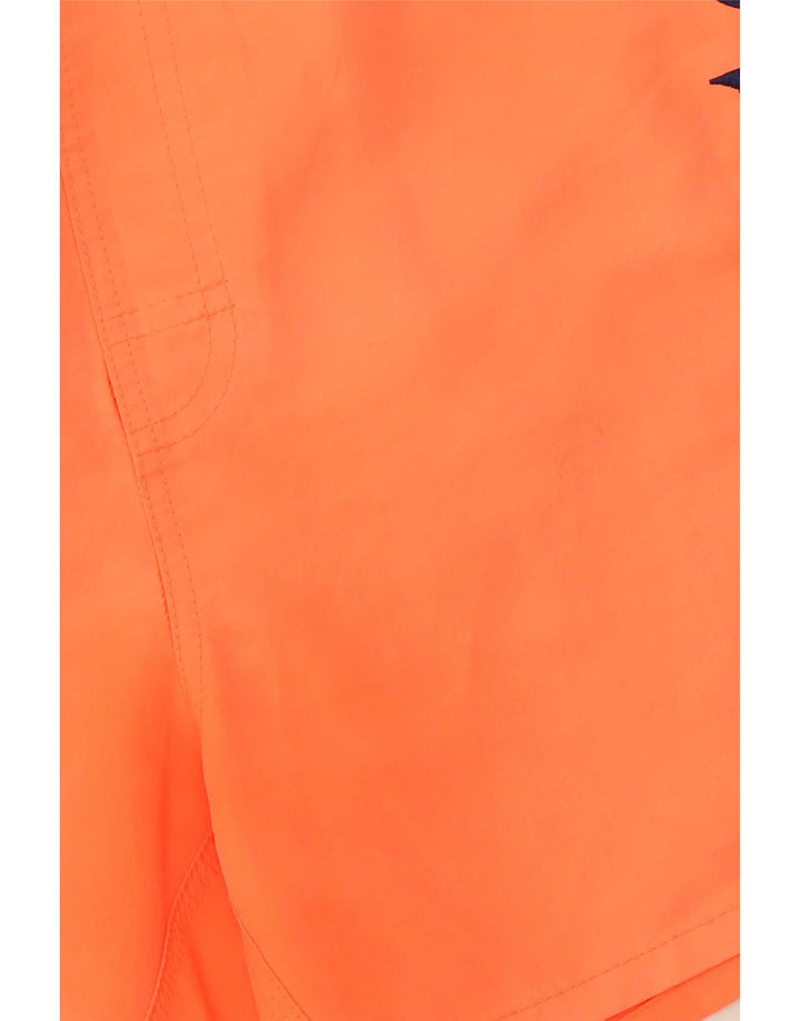 Sundek Herren-Badeshorts mit Grafik, Mittelorange, Polyester