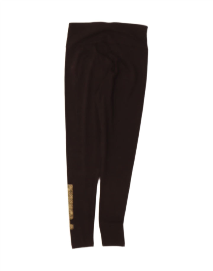 PUMA Womens Graphic Leggings UK 12 Medium Black Cotton Vintage Puma and Second-Hand Puma from Messina Hembry 