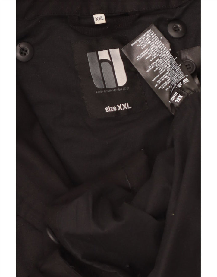 Vintage Herren Utility Jacke UK 44 2XL Schwarz Polyester
