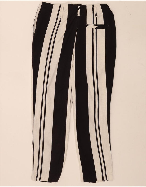 Topshop Damen-Hose mit kurzem Schnitt, UK 10, Größe S, W28, L25, Weiß, Farbblock