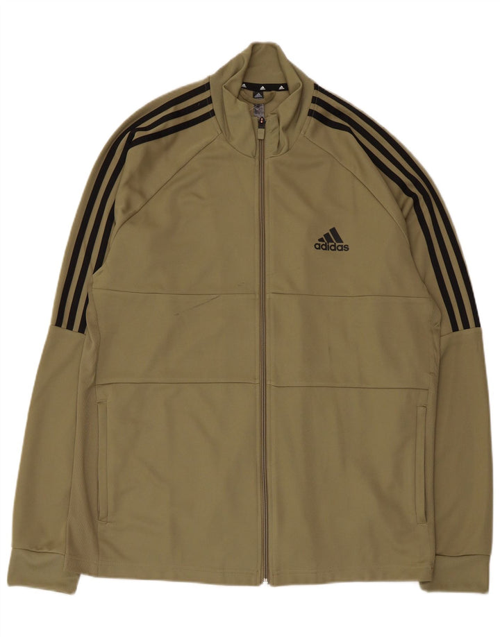 ADIDAS Herren Aeroready Trainingsanzug Top Jacke XL Khaki Polyester