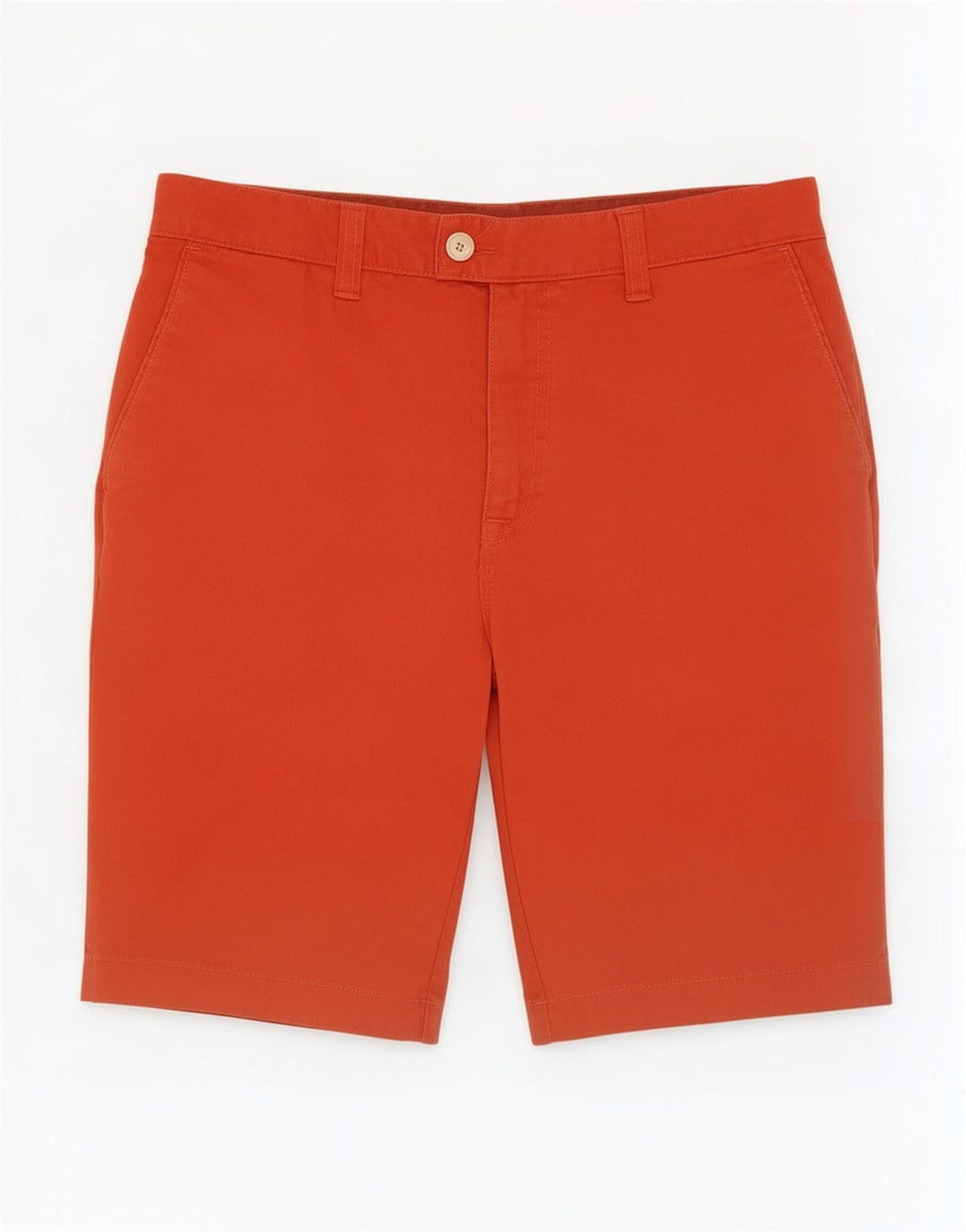 Ted Baker Herren Chinoshorts W32 Mittelorange Baumwolle