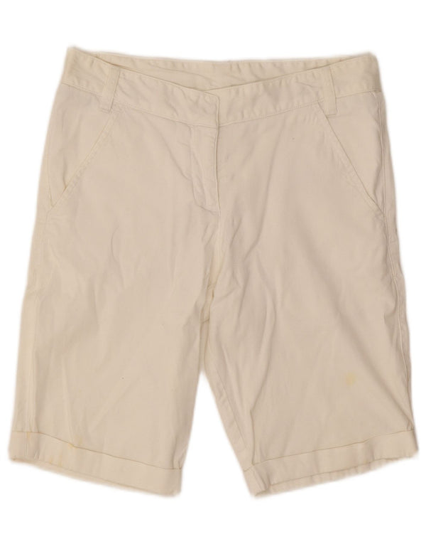 Kappa Damen Chinoshorts IT 42 Medium W30 Off White Cotton